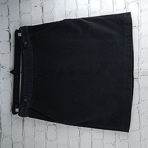 Banana Republic Womens Charcoal Gray Corduroy Skirt Size 2